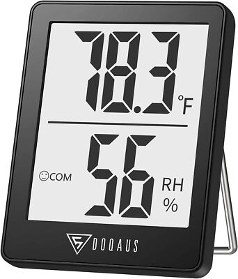 Digital Hygrometer Indoor Thermometer, 5s Fast Refresh Temp/Humidity Monitor