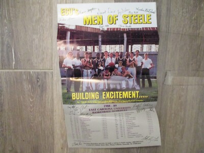 1988 East Carolina Men's Basketball 11 1/2 x 18 Poster(w/ROBIN