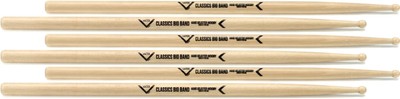 Vater Classics Drumsticks 3-pack - Big Band - Wood Tip (3-pack) Bundle
