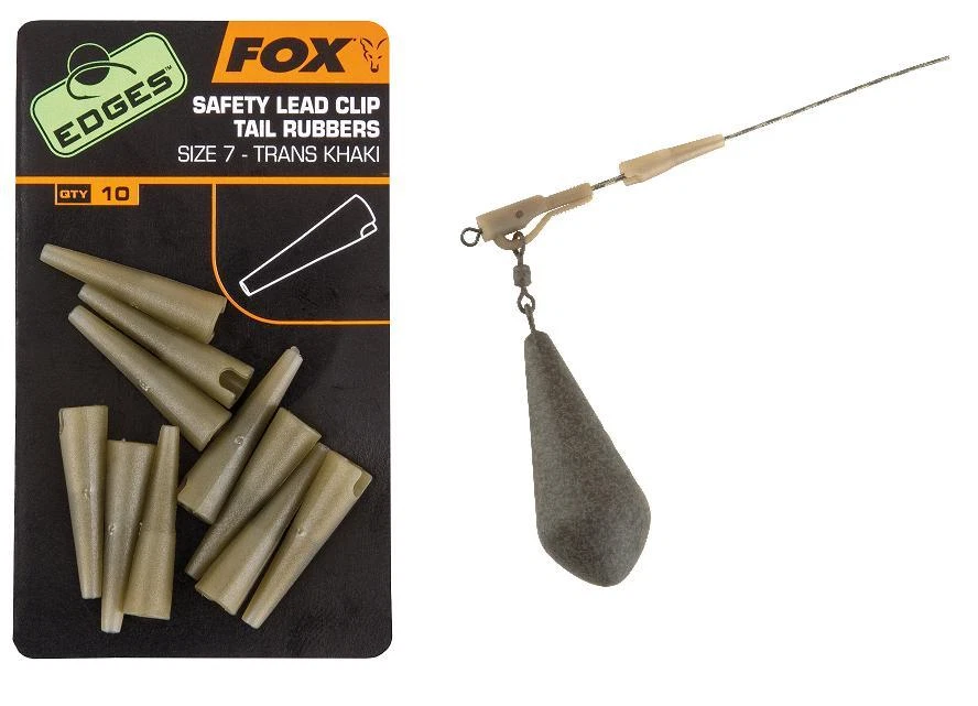 Fox Edges Lead Clip Tail Rubbers Size 7 CAC478 Angelzubehör - Bild 1 von 1