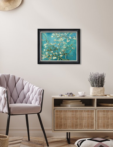 Albero di mandorlo in fiore di Vicent van Gogh stampe giclée stampa arte da parete su tela - Foto 17 di 49