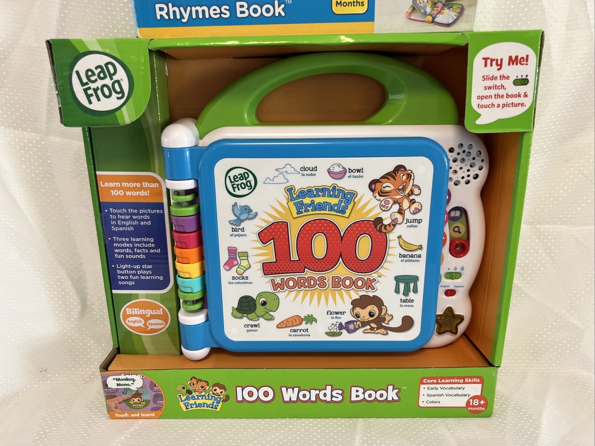 LeapFrog 100 Words Book & VTech Musical Rhymes Book Bundle - New