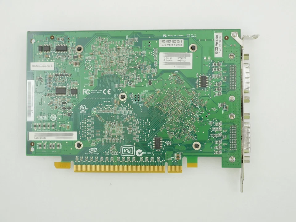 HP NVIDIA Quadro NVS440 256MB PCIe x16 385641-001 390423-001 PT453A - Image 4 of 4