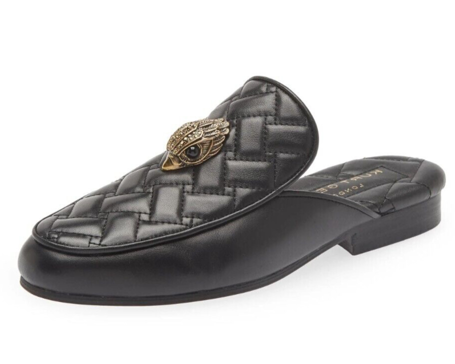 KURT GEIGER женские босоножки на плоской подошве Holly Eagle Mule черная кожа EU 365 US 65 16390₽