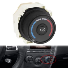 Central A/C TEMP Control Switch Assembly Black for Toyota Corolla 2009-2013
