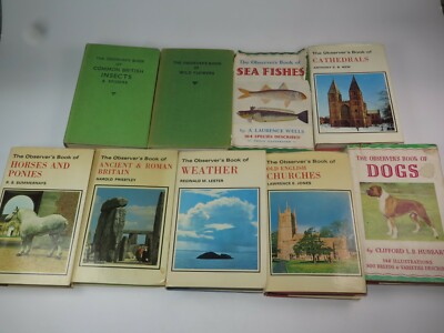 VINTAGE OBSERVERS BOOKS Frederick Warne 1950s 1960s 1970s SELECTION Excllnt Cond