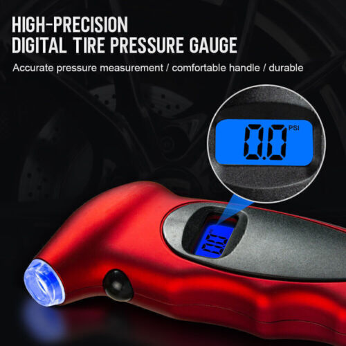 Digital LCD Tyre Tire Air Pressure Gauge Tester Tool for Auto Motorcycle Car New - Picture 2 of 12