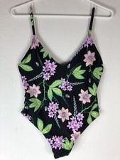 TOPSHOP Floral One piece Swimsuit Womens 8