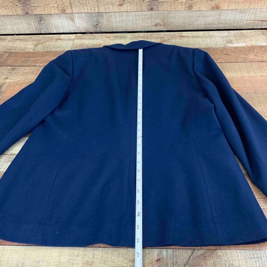 Pendleton Womens One Button Blazer Blue Notch Lap… - image 6