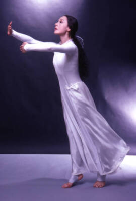 American dancer Pearl Lang as she performs in The Dybuk NY June 1980 Old Photo