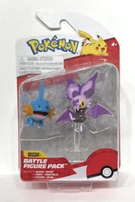 Jazwares Pokemon Battle Figure Pack Mudkip + Noibat ( PKW4051 ) (NISB)