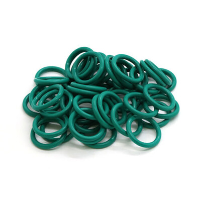 1.9mm Fluorine Rubber Sealing Ring Zero Ring Green O-Ring 5-220mm Thickness 