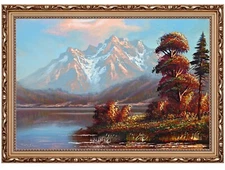 Reiner Martin Kuhn (1936 Crimmitschau-?) Oil Painting, Alpine Landscape