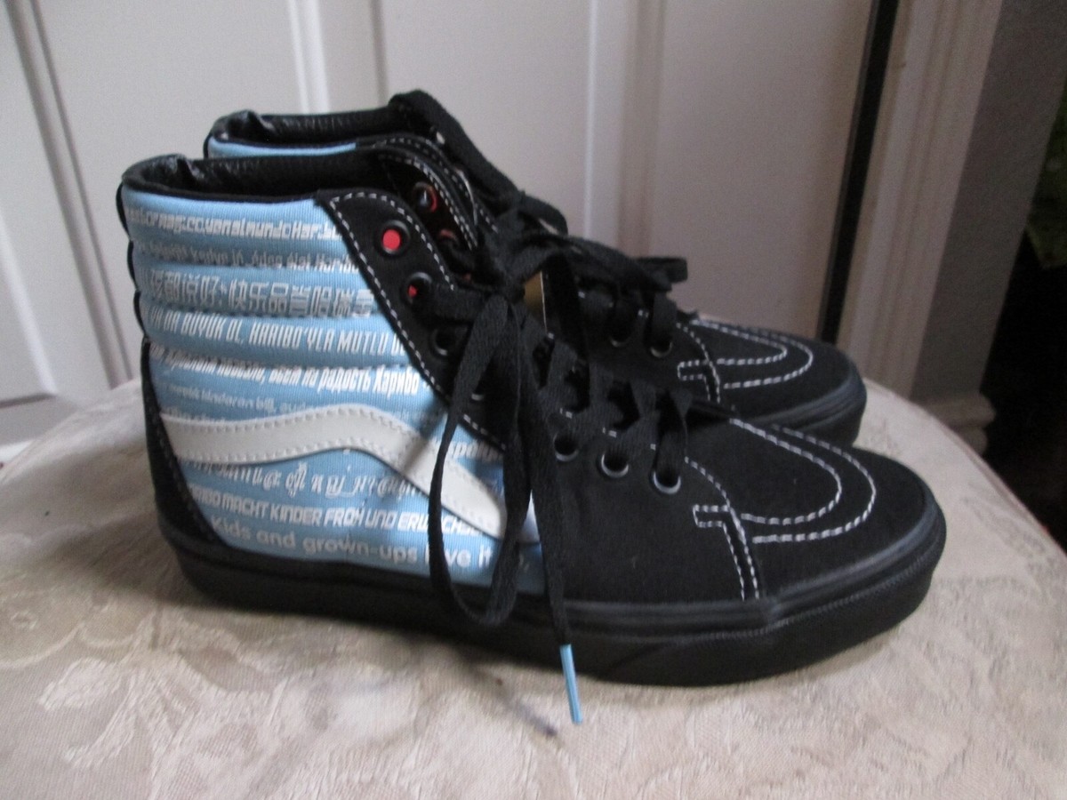 new Collab VANS HARIBO sk8 hi Black Blue ADULT shoes Sz US  display picture 3