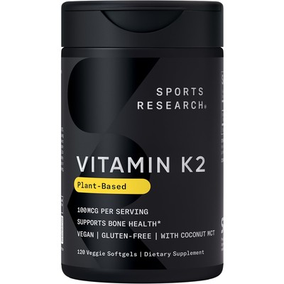 Vitamin K2 MK-7 100mcg Coconut Oil (4 Month Supply) Vegan Certified Citrus Aroma