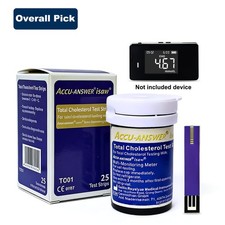 Accu-Answer iSaw Total Cholesterol Test Strips-25 Test Strips for LBM-01