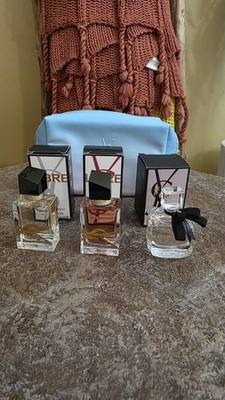 YSL Mini Perfume Set Bundle   Libre EDP, Libre Le Parfum, Mon Paris + YSL Pouch