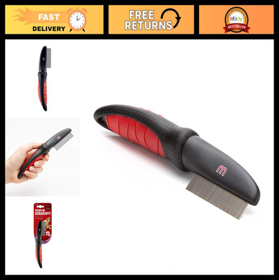 Flea Comb for Dogs & Cats - Effective Flea Remover for Small to Medium Pets, Lic