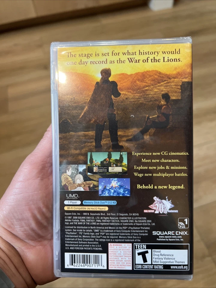 Final Fantasy Tactics: The War of the Lions (Greatest Hits)(Sony PSP) BRAND NEW  - Image 3 of 4