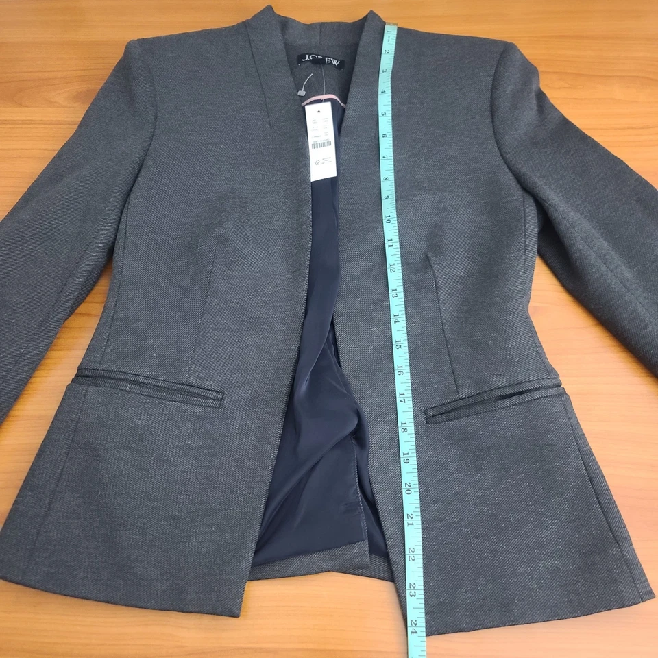 J Crew Going Out Blazer in Stretch Twill Women's Sz 2P - Image 4 of 4