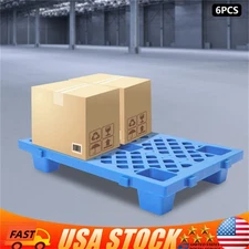 100kg/220.46lbs 6 Pcs Interlocking Storage Plastic Pallets Rectangular Pallets