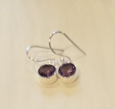 Sterling Silver 925 Amethyst Earrings