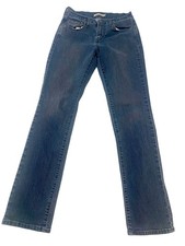 Levi's Straight Jeans Blue Denim Stretch Pockets Button Zip Closure Women 28 in.