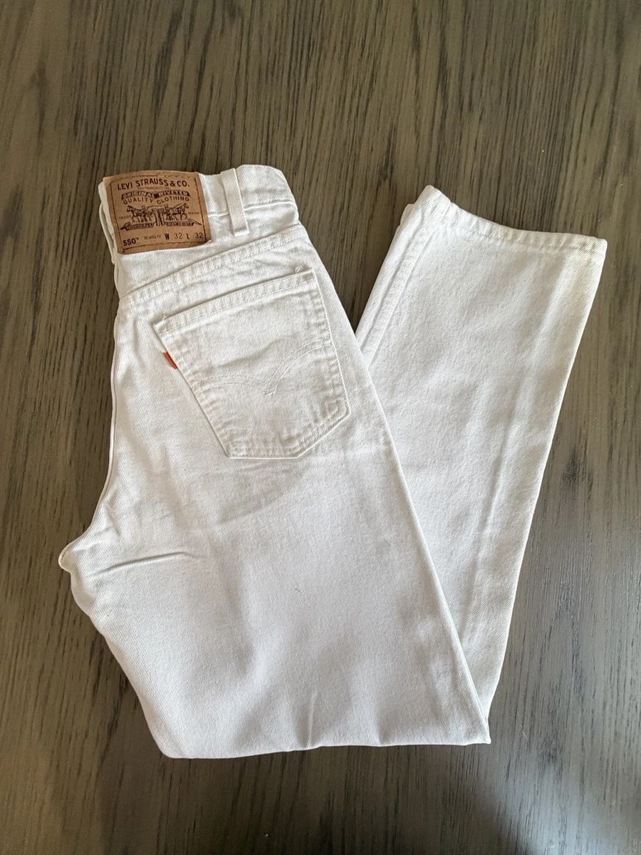 Levi's 550 White Jeans for Men for sale | eBay