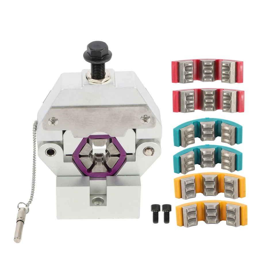 71550 Kit de prensado de virola de manguera manual 5/16"-5/8" herramientas de prensado de manguera de aire acondicionado 4 troqueles Foto 4 de 4