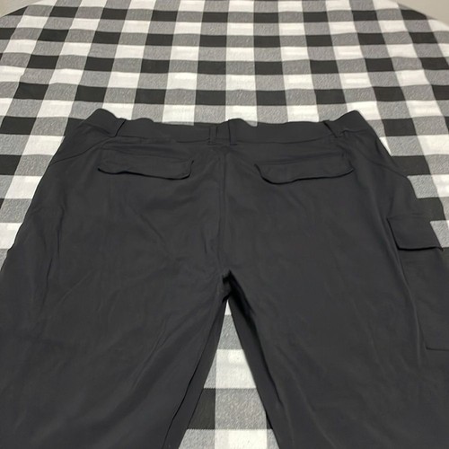 Pantaloni cargo Athleta Trekkie Utility neri donna taglie forti 18 elasticizzati ripstop - Foto 11 di 16