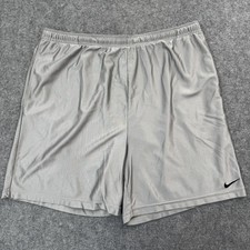 VTG Nike Basketball Shorts Mens XL Silver Shiny Silky Dazzle Glanz USA Made 90s