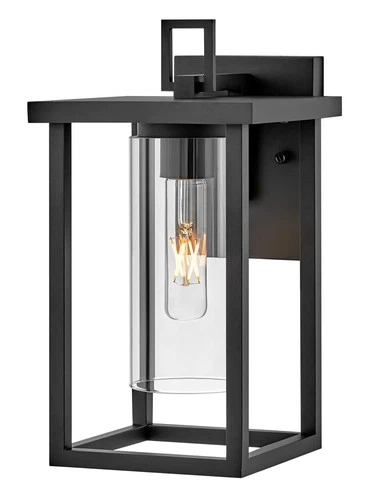 Lark 81420 Mateo 13" Tall Outdoor Wall Sconce - Black - Picture 1 of 9