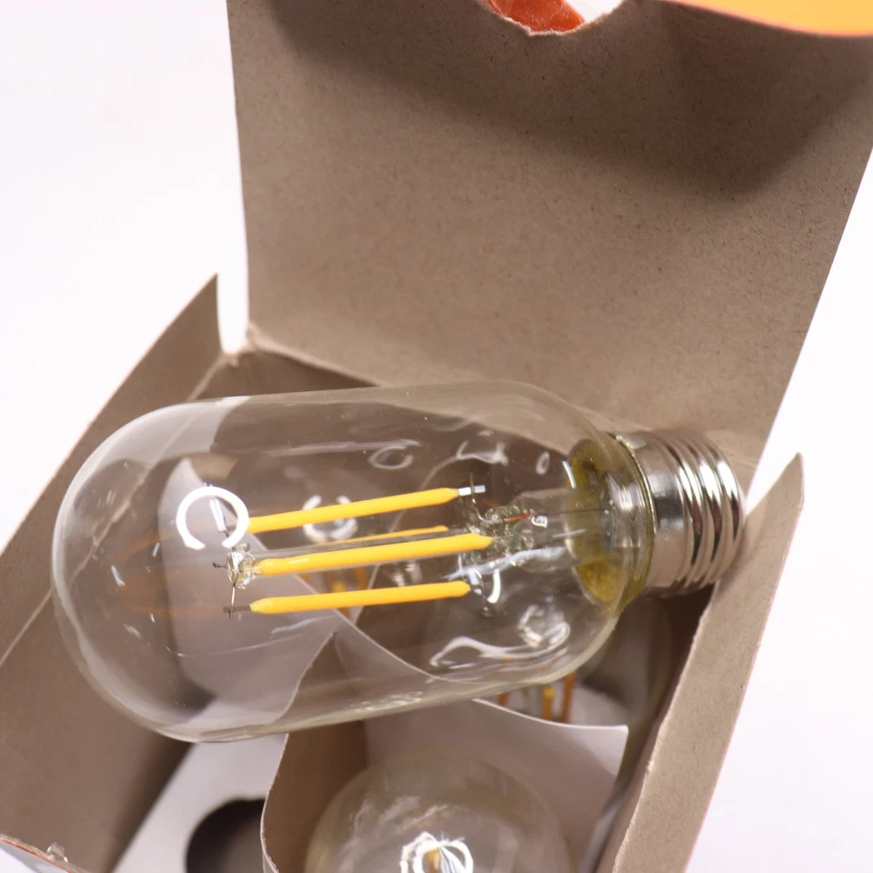 (4-Pk) Feit Electric E26 Vintage Edison LED Light Bulb Soft White 2700K - Image 3 of 4