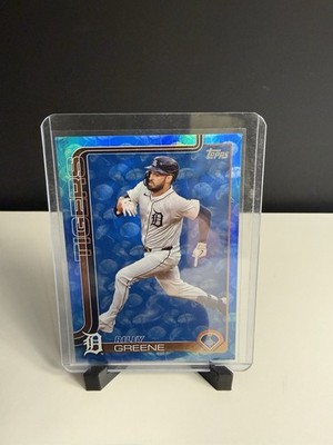 2025 Topps Easter Riley Greene #332 - Blue Umbrella 06/10 Detroit Tigers