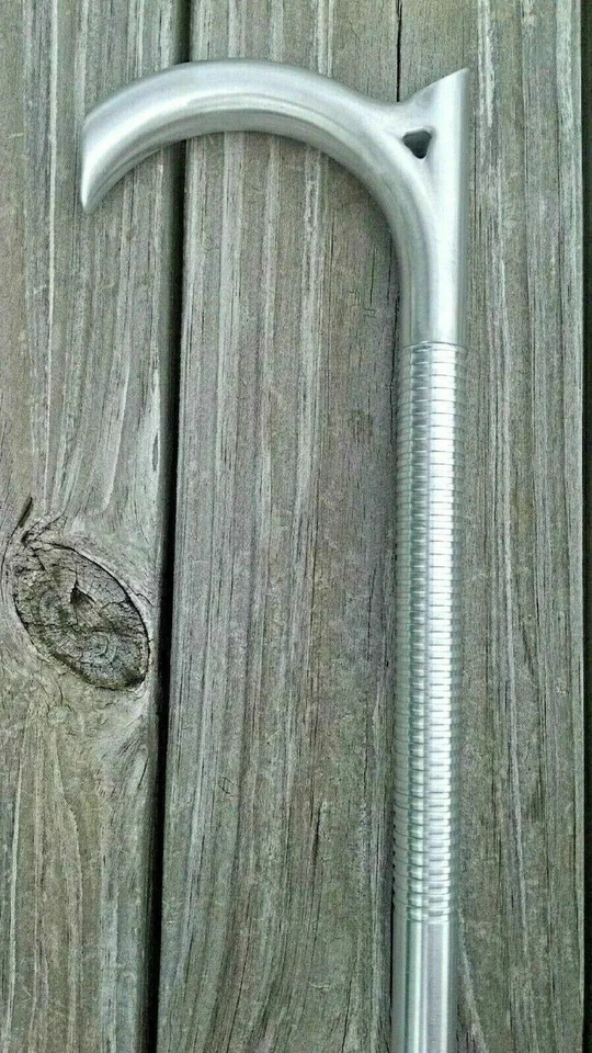 Canne de marche tactique en aluminium faite à la main avec poignée à tête... - Photo 4/4