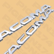 Replacement For 2005-2015 Tacoma Chrome Letters Tacoma Side Door Emblem Badges