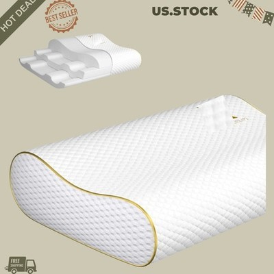 NEW Memory Foam Pillow Queen Neck Pain Relief Contour Cervical Side Back Sleeper