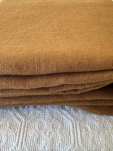 Bed Threads 100% French Flax Linen Tablecloth Large Banquet 70x156” Rust Autumn - Picture 18 of 19