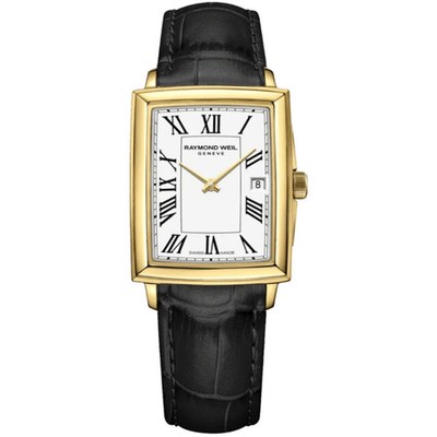 New Raymond Weil Toccata White Dial Leather Strap Women's Watch 5925-PC-00300