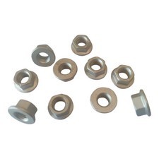 10x Mutter M10 x 1,25 Stahl verzinkt SW 15 Kf...