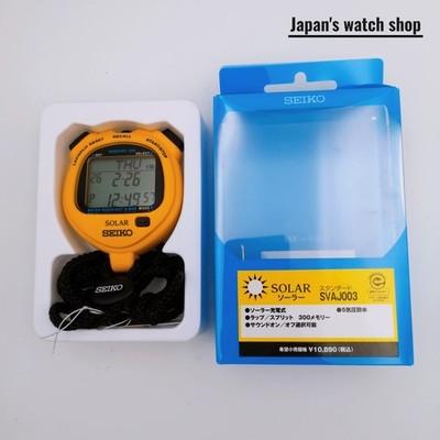 SEIKO SVAJ003 Yellow SOLER STANDARD Stopwatch Watch New in Box | eBay