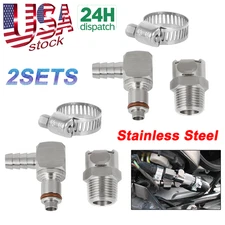 2Set For BMW 5/16" Gas Tank Fuel Line Hose Quick Release Disconnect Coupling Kit