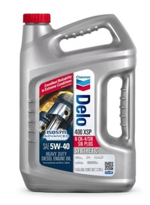 Chevron Delo 400 XSP Motor Oil 5W-40 Full Synthetic Engine Oil Case of 6 - 1 Qts