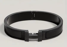 Hermes Clic H Bracelet So Black Enamel Palladium Hardware – Excellent Condition