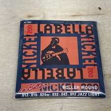 La Bella N1252 Nickel 200 ROLLER WOUND Electric Guitar Strings 12-52