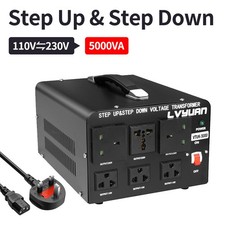 5000VA Voltage Transformer Converter Step Down & UP 240V⇋110V UK⇋US Travel