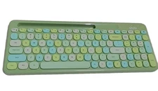 MOFII Keyboard & Mouse Wireless Full size 2.4 GHz RF Green Colorful Office Home