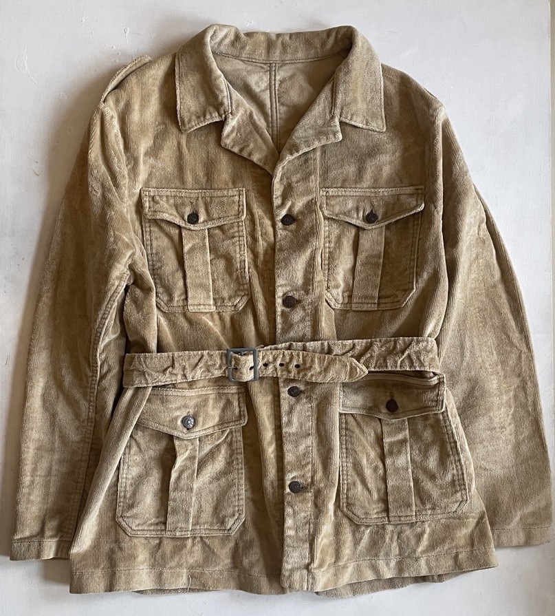 Vtg 1960s 70s Men’s Lee Cooper Velvet Belted Jacket