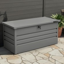 Outdoor Storage Box Lockable 400L - Garden Container Chest Weather Resistant