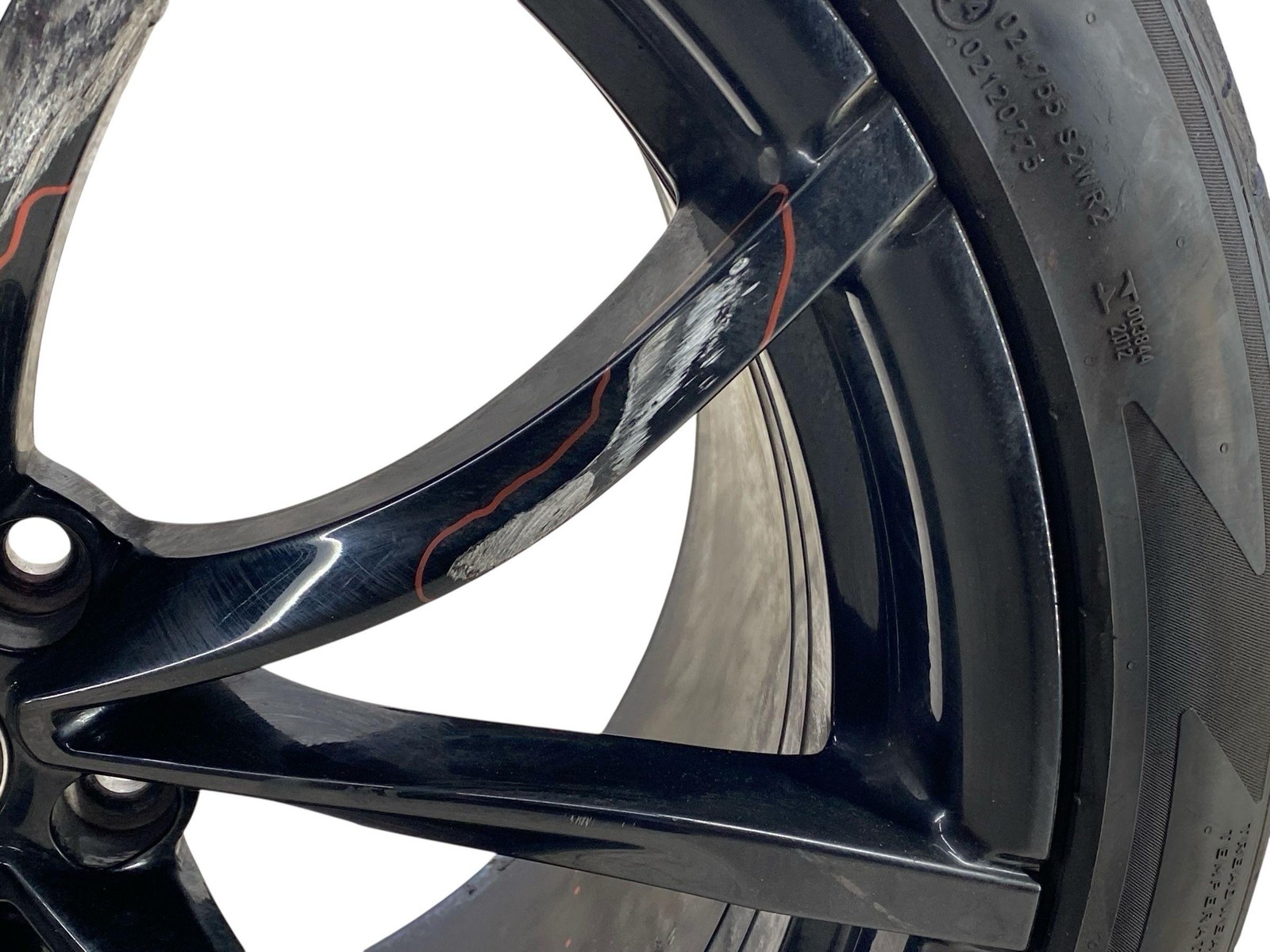 2024 MCLAREN ARTURA (B) 20x10.5 REAR WHEEL RIM ET49 *CURB RASH W/295/35ZR20 TIRE